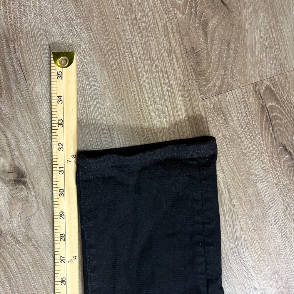 American Eagle Airflex+ Skinny Jeans Mens 34x32 Black Denim Punk Rock Dark - Picture 7 of 8